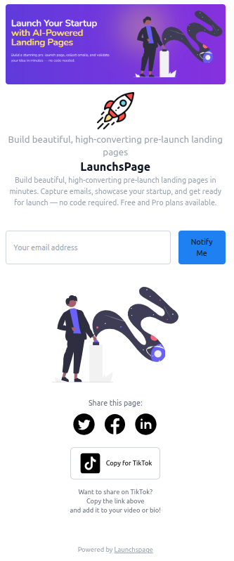 Startup Landing Page